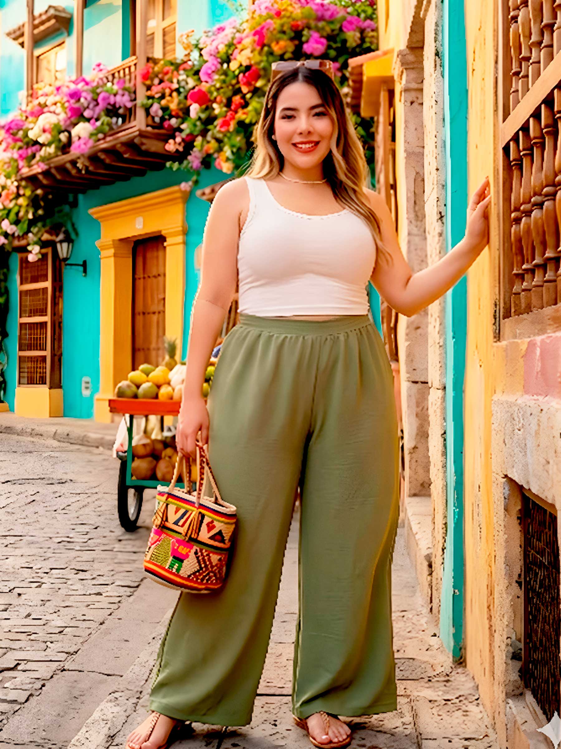 Pantalon Palazzo - Imagen 3